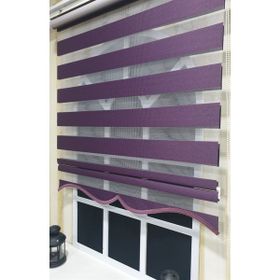 Storburada STB-400-V18 Zebra Etek Dilimli Mor 100x200 cm Stor Perde