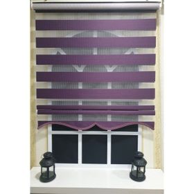 Storburada STB-400-V18 Zebra Etek Dilimli Mor 150x200 cm Stor Perde