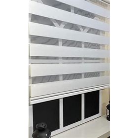 Storburada STB 400V01-PD 130x200 Zebra Stor Sert Plastik Kasalı Beyaz Perde