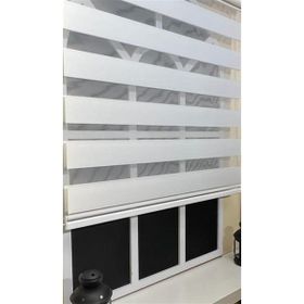 Storburada STB 400V01-PD 130x200 Zebra Stor Sert Plastik Kasalı Beyaz Perde