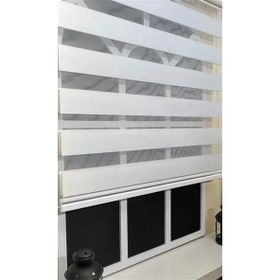 Storburada STB 400V01-PD 90x260 Zebra Stor Sert Plastik Kasalı Beyaz Perde