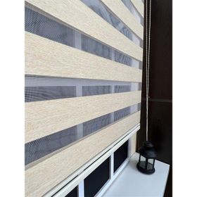 Storburada STB-400V03-PD 110x200 Zebra Stor Sert Plastik Kasalı Sütlü Kahve Perde