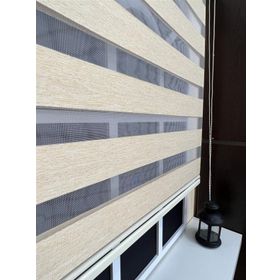 Storburada STB-400V03-PD 160x200 Zebra Stor Sert Plastik Kasalı Sütlü Kahve Perde