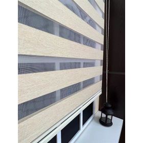 Storburada STB-400V03-PD 190x200 Zebra Stor Sert Plastik Kasalı Sütlü Kahve Perde