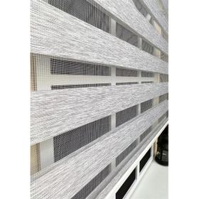 Storburada STB-400V04-PD 100x200 Zebra Stor Sert Plastik Kasalı Gri Perde