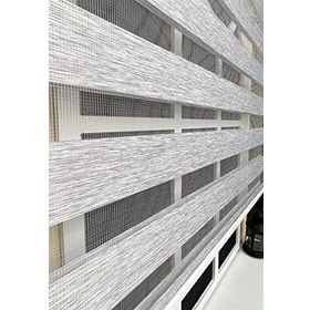 Storburada STB-400V04-PD 200x260 Zebra Stor Sert Plastik Kasalı Gri Perde