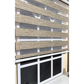 Storburada STB-400V05-PD 80x200 Zebra Stor Sert Plastik Kasalı Kahverengi Perde