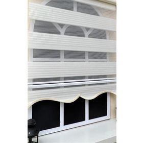 Storburada STB-481 Pliseli Zebra Ekru Etek Dilimli 110x200 cm Stor Perde