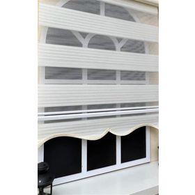 Storburada STB-481 Pliseli Zebra Ekru Etek Dilimli 120x200 cm Stor Perde