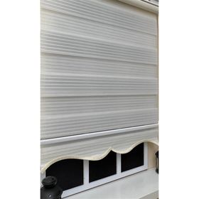 Storburada STB-481 Pliseli Zebra Ekru Etek Dilimli 120x260 cm Stor Perde