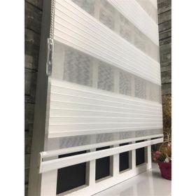 Storburada STB-481 Pliseli Zebra Ekru Etek Dilimli 70x200 cm Stor Perde