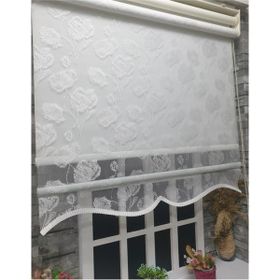 Storburada STB1093 Çift Mekanizmalı Kirli Tül Beyaz Ekru 160x200 cm Stor Perde