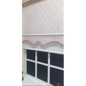 Storburada STB2015-V15 Çift Mekanizmalı Tül Pembe Ekru 160x200 cm Stor Perde