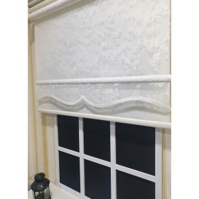 Storburada STB4003 Çift Mekanizmalı Tül Beyaz Ekru 170x200 cm Stor Perde