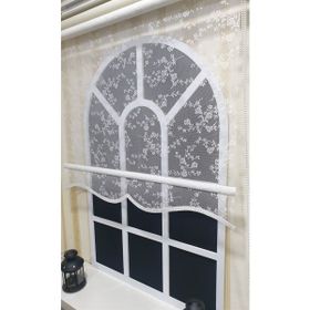 Storburada STB4003 Çift Mekanizmalı Tül Beyaz Ekru 190x200 cm Stor Perde