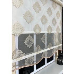 Storburada STB45239-V106 Çift Mekanizmalı Somon Tül Bej Ekru 100x200 cm Stor Perde