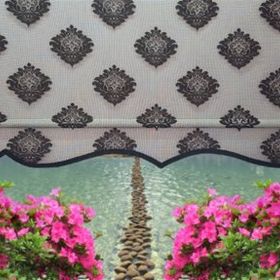 Storburada STB45239-V107 Çift Mekanizmalı Tül Ekru Siyah 130x200 cm Stor Perde
