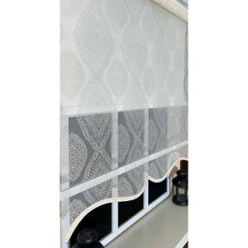 Storburada STB45240-V108 Çift Mekanizmalı Ekru Damask Ekru 200x200 cm Stor Perde