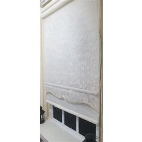 Storburada STB45248-V110 90x260 Çift Mekanizmalı Beyaz Tül Perde ve Ekru Stor Perde