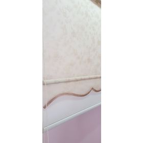 Storburada STB45248-V111 Çift Mekanizmalı Somon Rengi Tül Bej Ekru 60x200 cm Stor Perde