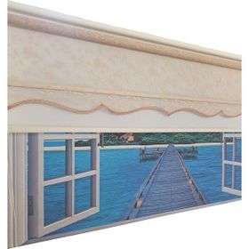 Storburada STB45248-V111 Çift Mekanizmalı Somon Rengi Tül Bej Ekru 60x200 cm Stor Perde