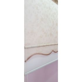 Storburada STB45248-V111 Çift Mekanizmalı Somon Rengi Tül Bej Ekru 90x200 cm Stor Perde