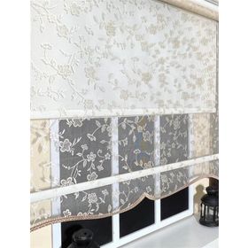 Storburada STB45248-V111 Çift Mekanizmalı Somon Rengi Tül Bej Ekru 90x200 cm Stor Perde