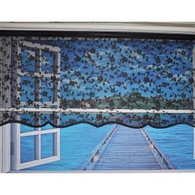 Storburada STB45248-V112 Çift Mekanizmalı Tül Ekru Siyah 60x200 cm Stor Perde