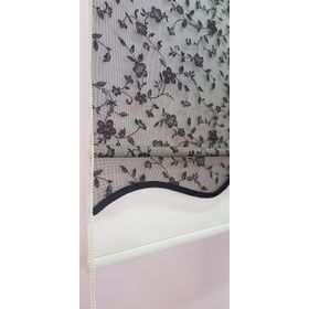 Storburada STB45248-V112 Çift Mekanizmalı Tül Ekru Siyah 70x200 cm Stor Perde