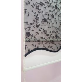 Storburada STB45248-V112 Çift Mekanizmalı Tül Ekru Siyah 70x200 cm Stor Perde