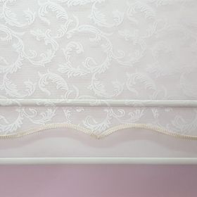 Storburada Stb45251-V01 Çift Mekanizmalı Ekru Beyaz Tül Perde ve Ekru Stor Perde