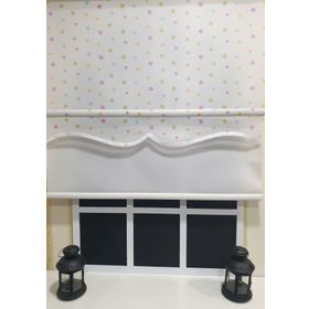 Storburada STB49000-V-01 Çift Mekanizmalı Puantiyeli Tül Beyaz Ekru 100x200 cm Stor Perde