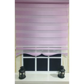 Storburada STB903 Zebra Organze Etek Dilimli Pembe Lila 120x200 cm Stor Perde