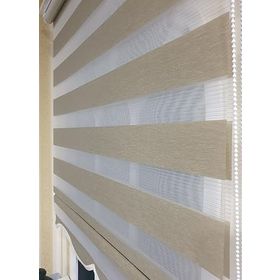 Storburada STB905 Zebra Organze Etek Dilimli Bej 110x200 cm Stor Perde