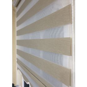 Storburada STB905 Zebra Organze Etek Dilimli Bej 30x200 cm Stor Perde