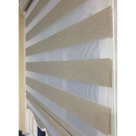 Storburada STB905 Zebra Organze Etek Dilimli Bej 70x200 cm Stor Perde