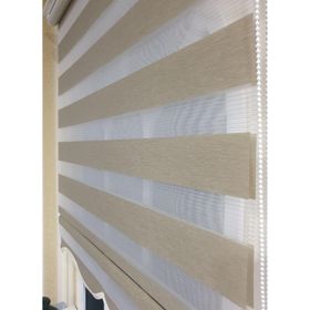 Storburada STB905 Zebra Organze Etek Dilimli Bej 90x200 cm Stor Perde