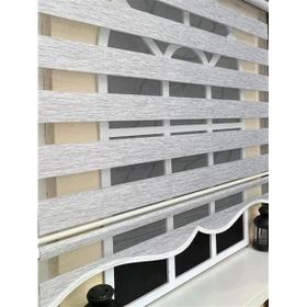 Storburada Z-400V04 Gri Bambu Gri Zebra 40x200 cm Stor Perde