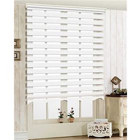 Storburada Z-STB400V01 160x260 Beyaz Etek Dilimli Zebra Stor Perde