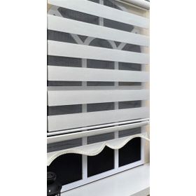 Storburada Z-STB400V02 Zebra Ekru Etek Dilim 30x200 cm Stor Perde