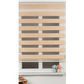 Storburada Z-STB400V03 Zebra Sütlü Kahve Etek Dilimli Sütlü Kahve 30 X 200 Stor Perde