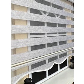 Storburada Z-STB400V04 120 x 200 Gri Etek Dilimli Zebra Stor Perde