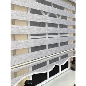 Storburada Z-STB400V04 200 x 260 Gri Etek Dilimli Zebra Stor Perde