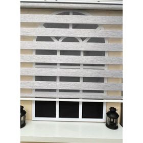 Storburada Z-STB400V04 200 x 260 Gri Etek Dilimli Zebra Stor Perde
