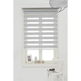 Storburada Z-STB400V04 30 x 200 Gri Etek Dilimli Zebra Stor Perde