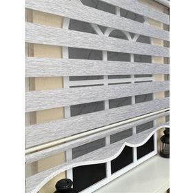 Storburada Z-STB400V04 30 x 200 Gri Etek Dilimli Zebra Stor Perde