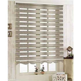 Storburada Z-STB400V05 Kahverengi 140 x 200 Kahverengi Etek Dilimli Zebra Stor Perde