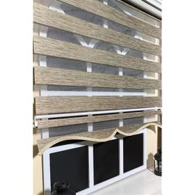 Storburada Z-STB400V05 Kahverengi Bambu Zebra 100x260 cm Stor Perde