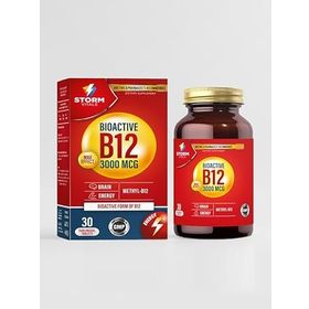 Storm Vitals Bioactive B12 3000 mg 30 Dilaltı Tablet