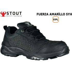 Stout DD 52 Fuerza Amarillo S1P SYH Siyah Kompozit Burunlu İş Ayakkabısı
